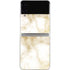 Gold and White Marble Galaxy Z Flip3 5G Skin