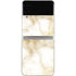 Gold and White Marble Galaxy Z Flip4 5G Skin