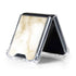 Gold and White Marble Galaxy Z Flip5 5G Clear Case