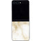 Gold and White Marble Galaxy Z Flip5 5G Skin