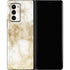 Gold and White Marble Galaxy Z Fold2 5G Skin