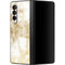 Gold and White Marble Galaxy Z Fold3 5G Skin