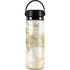 Gold and White Marble Hydro Flask 20oz Wide Mouth Skin
