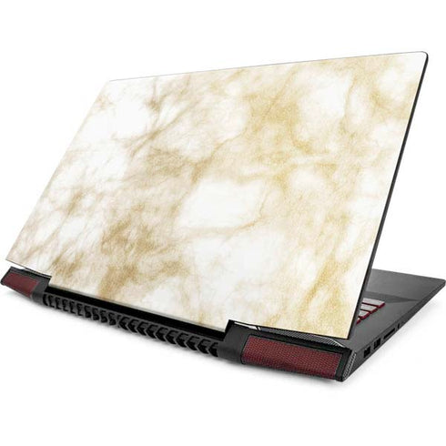 Gold and White Marble Lenovo IdeaPad Skin