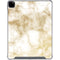 Gold and White Marble iPad Pro 12.9in (2020) Clear Case