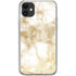 Gold and White Marble iPhone 11 Clear Case