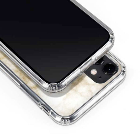 Gold and White Marble iPhone 11 Clear Case