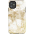 Gold and White Marble iPhone 11 Impact Case