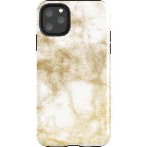 Gold and White Marble iPhone 11 Pro Max Impact Case