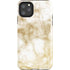 Gold and White Marble iPhone 11 Pro Max Impact Case