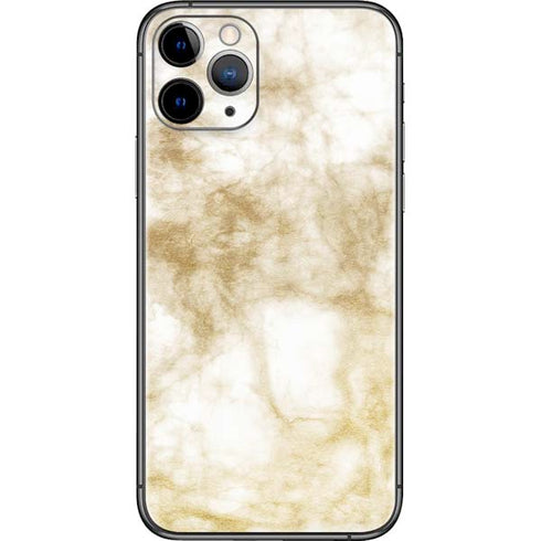 Gold and White Marble iPhone 11 Pro Skin