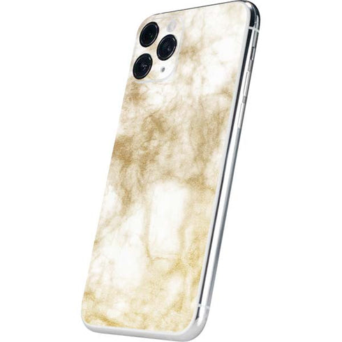 Gold and White Marble iPhone 11 Pro Skin