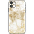 Gold and White Marble iPhone 11 Skin