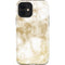 Gold and White Marble iPhone 12 Impact Case