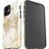 Gold and White Marble iPhone 12 Impact Case