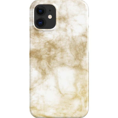 Gold and White Marble iPhone 12 Mini Lite Case