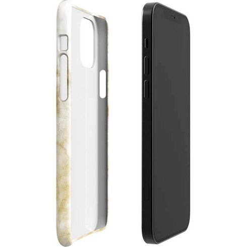 Gold and White Marble iPhone 12 Mini Lite Case