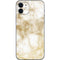 Gold and White Marble iPhone 12 Mini Skin