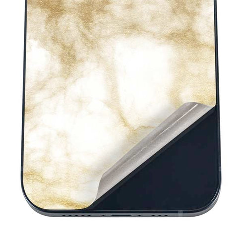 Gold and White Marble iPhone 12 Mini Skin