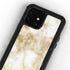 Gold and White Marble iPhone 12 Mini Waterproof Case