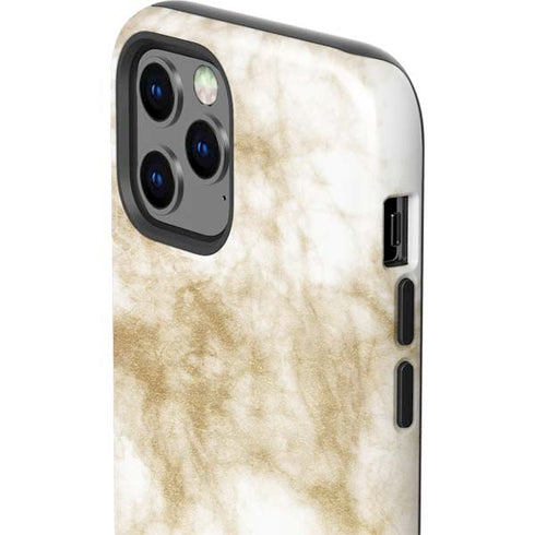 Gold and White Marble iPhone 12 Pro Impact Case