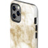 Gold and White Marble iPhone 12 Pro Impact Case
