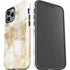 Gold and White Marble iPhone 12 Pro Max Impact Case