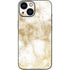 Gold and White Marble iPhone 13 Mini Skin