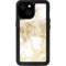 Gold and White Marble iPhone 13 Mini Waterproof Case