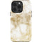 Gold and White Marble iPhone 13 Pro Impact Case