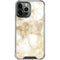 Gold and White Marble iPhone 13 Pro Max Clear Case