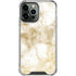 Gold and White Marble iPhone 13 Pro Max Clear Case