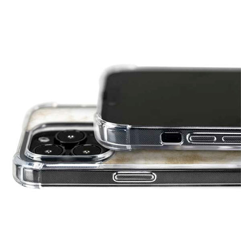 Gold and White Marble iPhone 14 Pro MagSafe Case