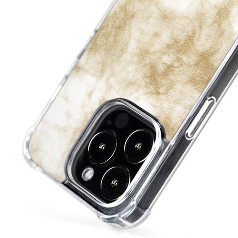 Gold and White Marble iPhone 15 Pro Max MagSafe Case