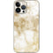 Gold and White Marble iPhone 14 Pro Max Skin