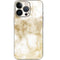 Gold and White Marble iPhone 14 Pro Skin