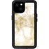 Gold and White Marble iPhone 15 Plus Waterproof Case