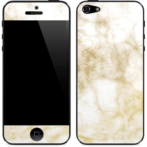 Gold and White Marble iPhone 5/5s/5SE Skin