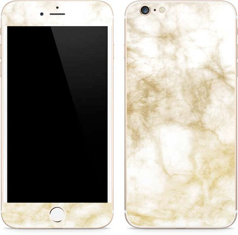 Gold and White Marble iPhone 6/6s Plus Skin