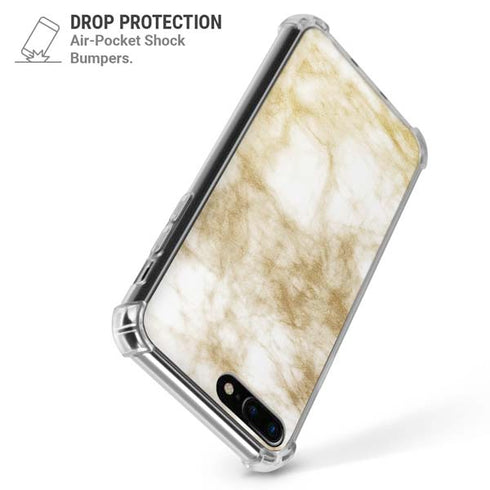 Gold and White Marble iPhone 7/8 Plus Clear Case