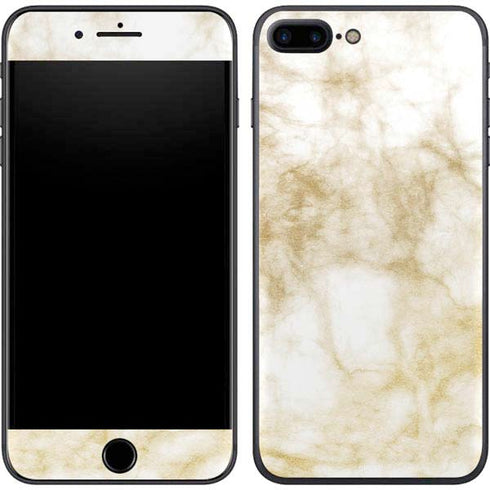 Gold and White Marble iPhone 7 Plus Skin
