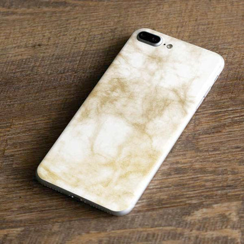Gold and White Marble iPhone 8 Plus Skin
