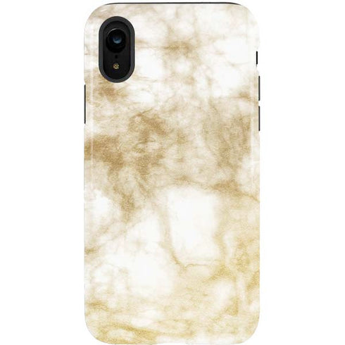 Gold and White Marble iPhone XR Pro Case