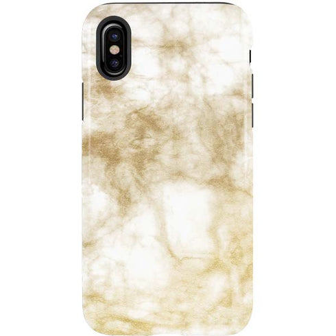Gold and White Marble iPhone XS Pro Case