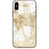 Gold and White Marble iPhone XS Skin