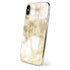 Gold and White Marble iPhone XS Skin