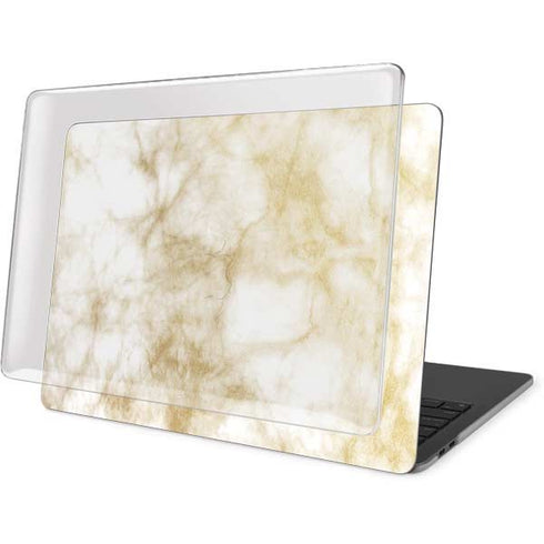 Gold and White Marble MacBook Pro 13in (2020) Case plus Skin