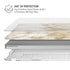 Gold and White Marble MacBook Pro 15in (2016-19) Case plus Skin
