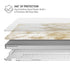 Gold and White Marble MacBook Pro 16in (2019-20) Case plus Skin