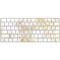 Gold and White Marble Magic Keyboard Skin